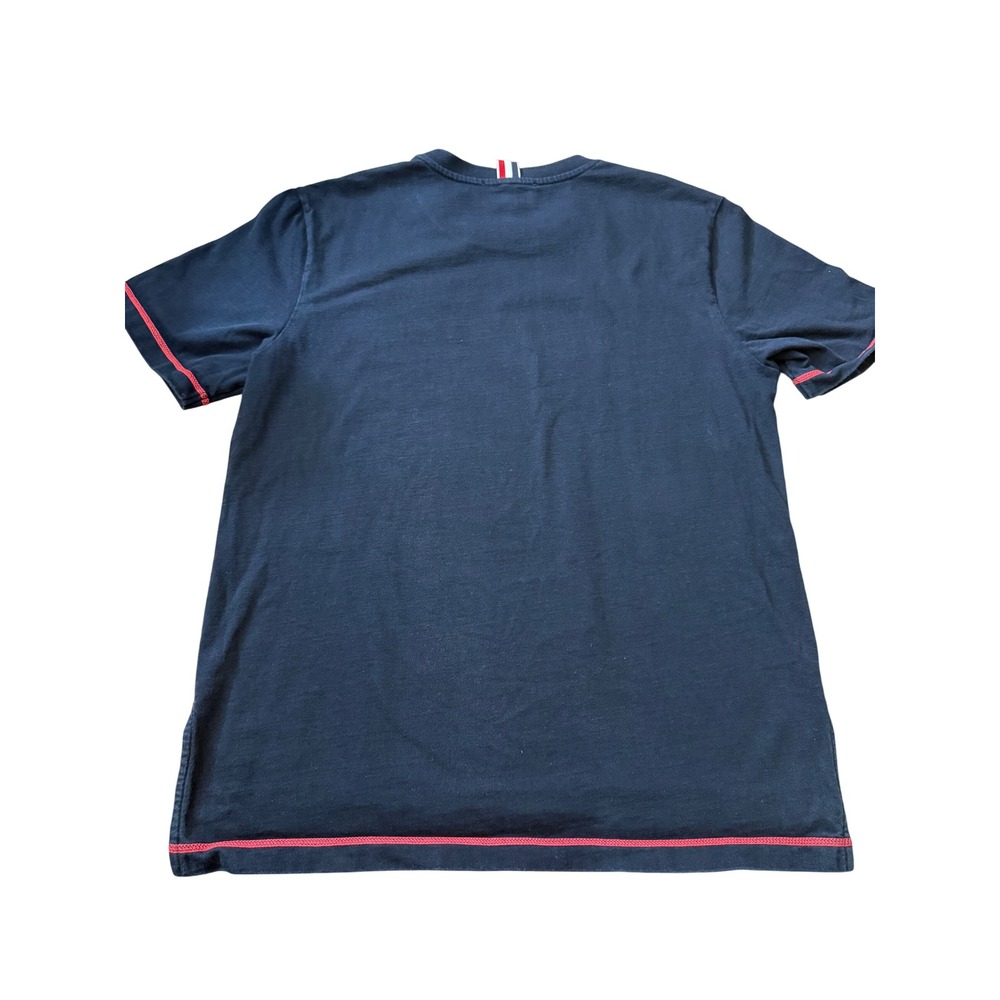 Thom Browne Navy Blue Stitch Cotton T-Shirt Size 3 Made in Japan With Issue - Picture 6 of 8